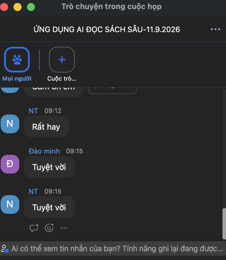 Phản hồi thật của học viên từ buổi học trước 12